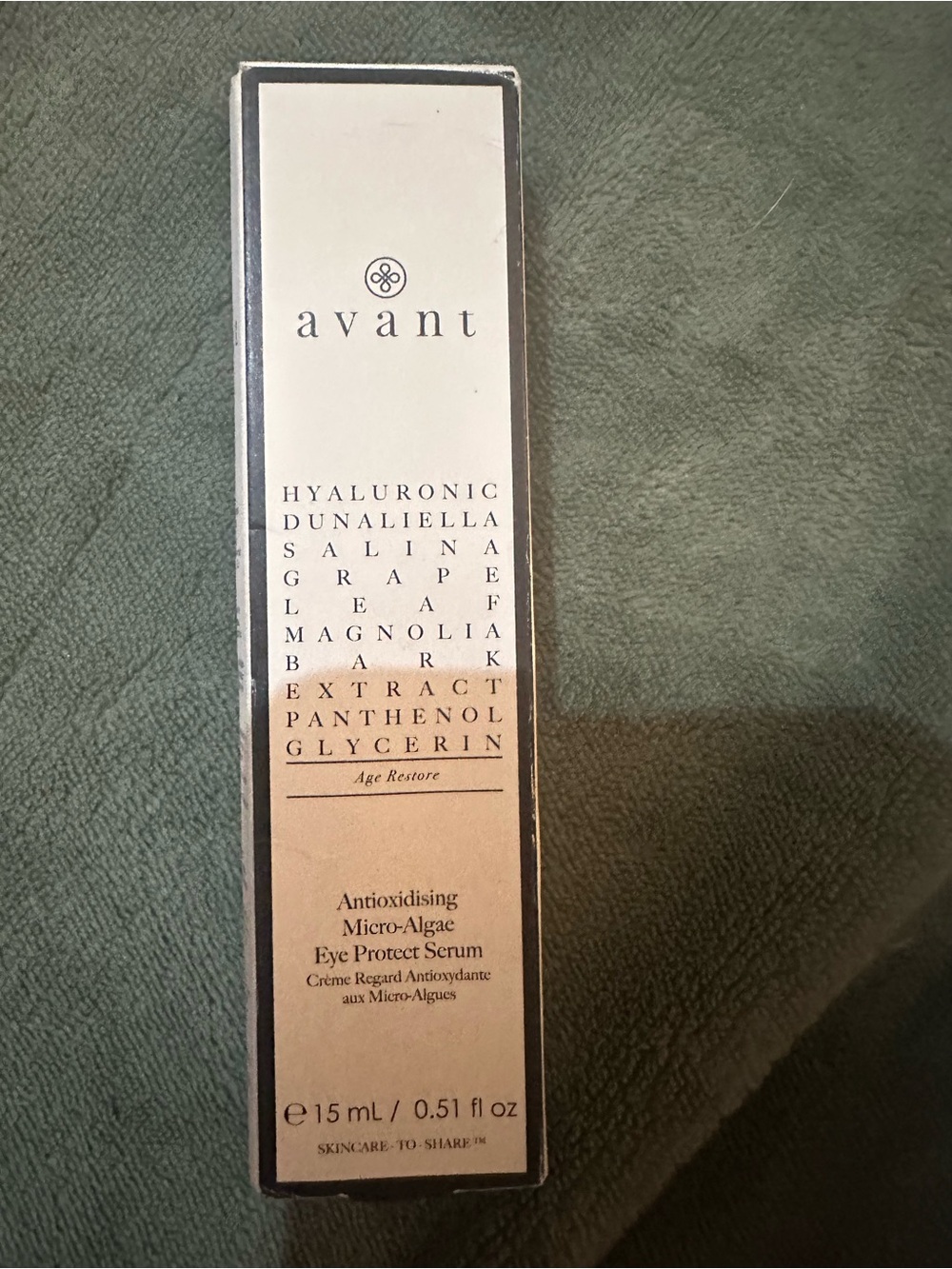Avanti Antioxidising Eye Serum — Beige & Black